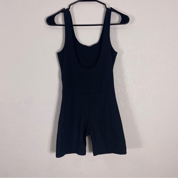 Girlfriend Collective Black Bike Unitard - Picture 3 of 9